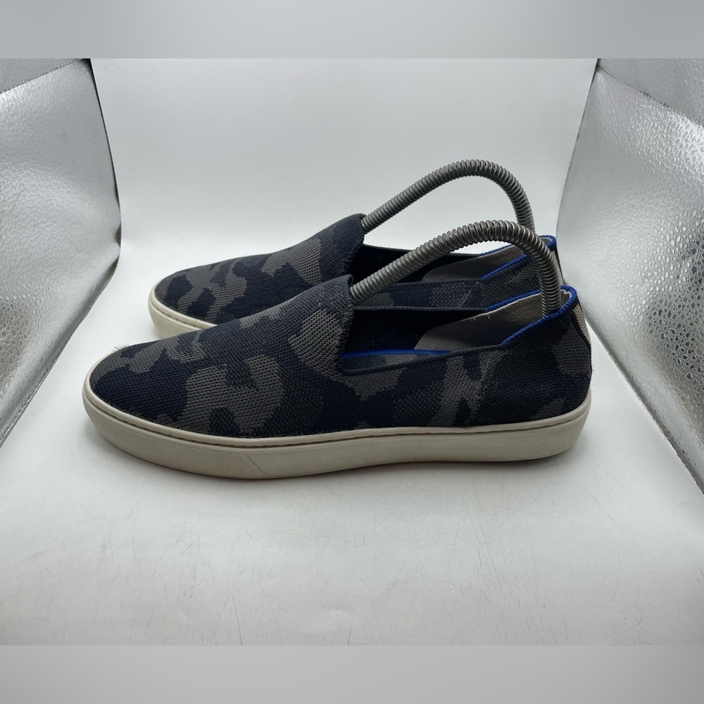 Rothy’s The Loafer women’s black Camouflage Slip-On Shoes size 8